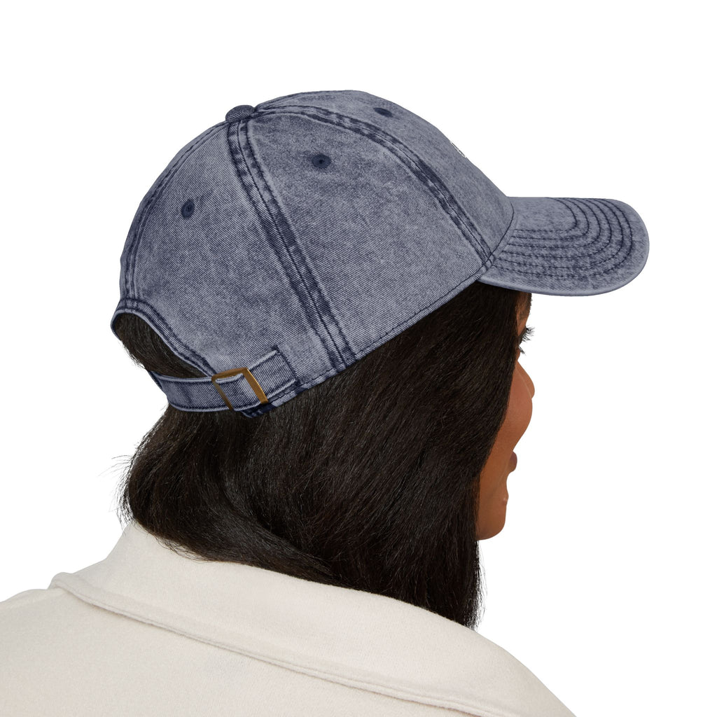 God Is Love Vintage Embroidered Cap — Washed Black Faith Baseball Hat