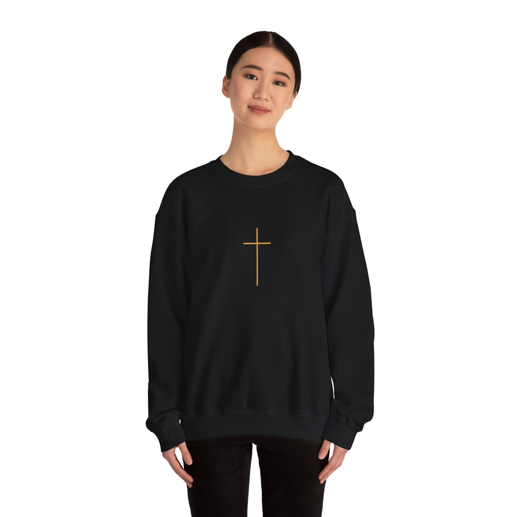 Christian Crewneck Sweatshirt — "Daughter of the Most High" Cross & Crown