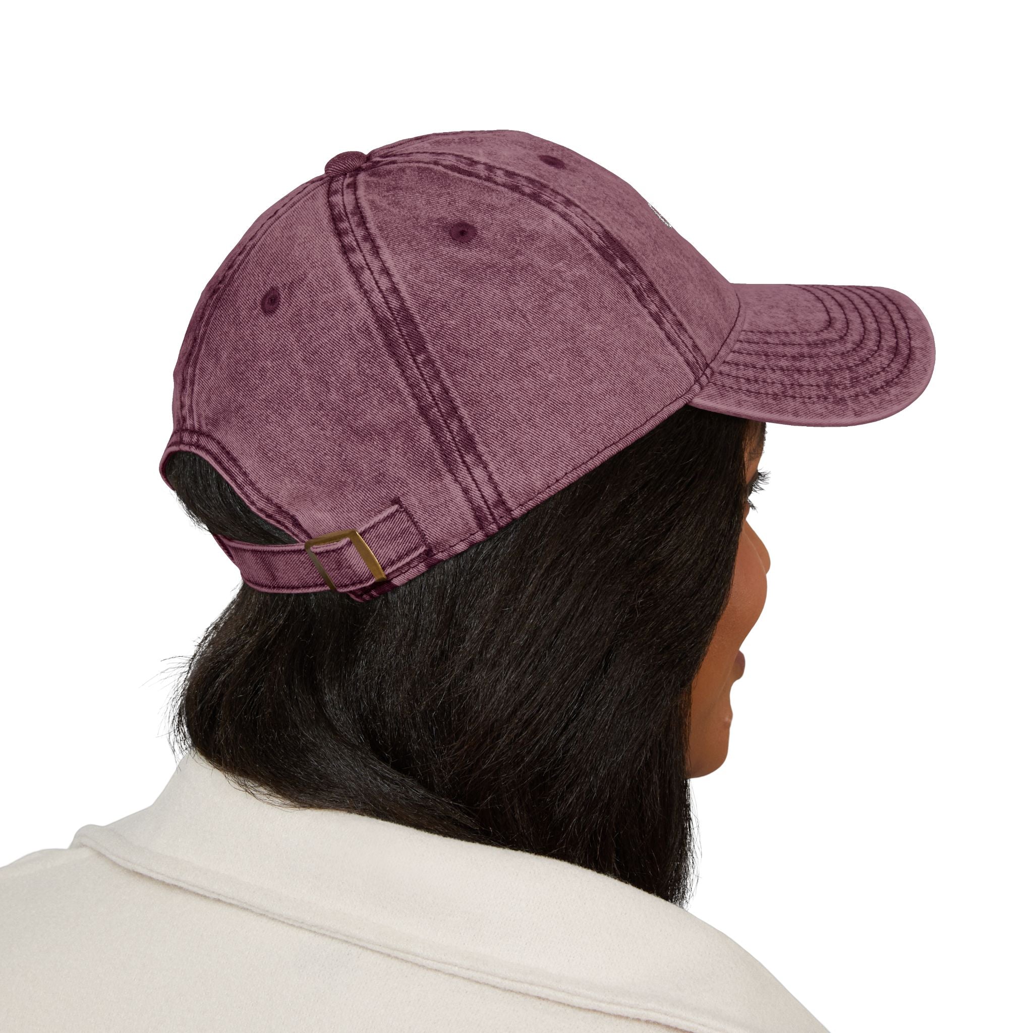 God Is Love Vintage Embroidered Cap — Washed Black Faith Baseball Hat