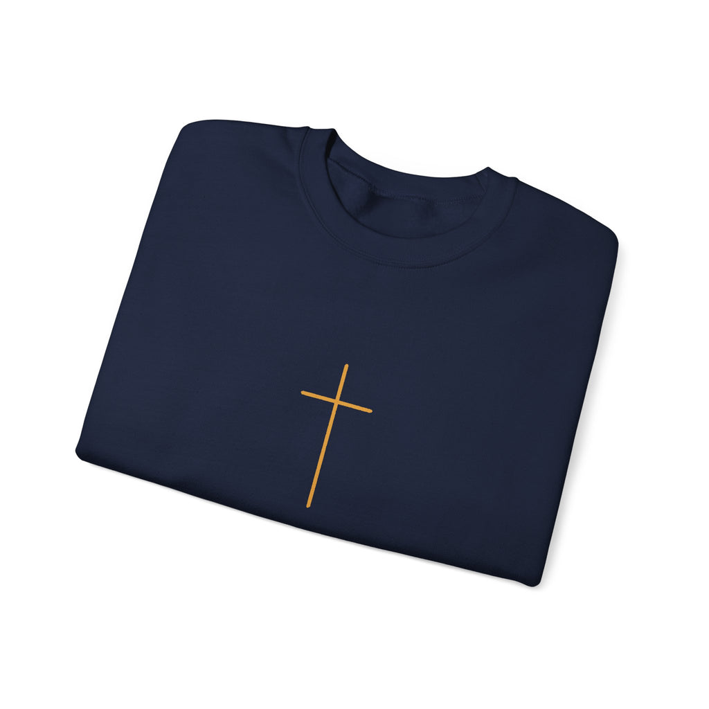 Christian Crewneck Sweatshirt — "Daughter of the Most High" Cross & Crown
